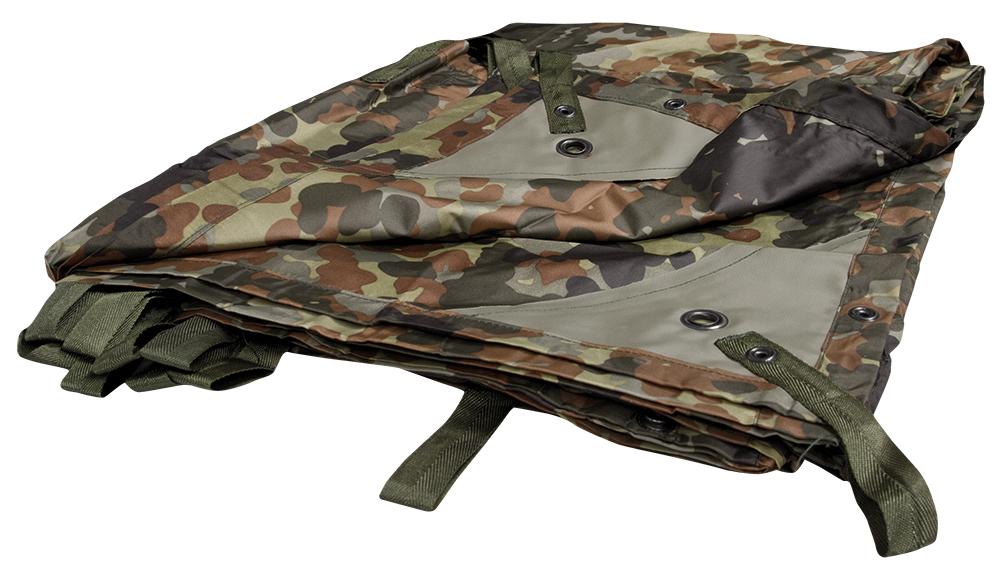 Mil-Tec Tarp Basha Lightweight Flecktarn (260 x 170 cm)
